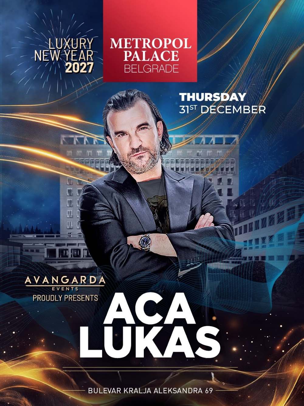 Aca Lukas Doček Nove godine 2027 - Hotel Metropol Palace Belgrade