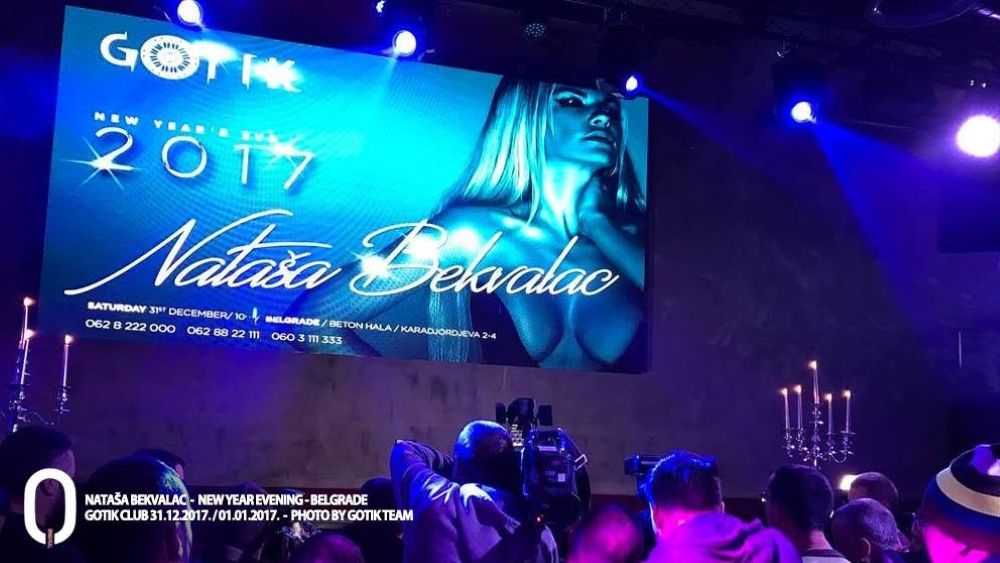 Nataša Bekvalac doček Nove godine 